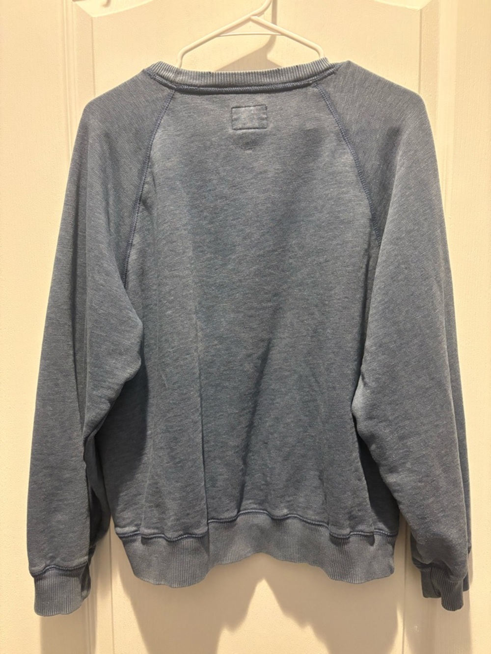 American Eagle Outfitters Faded Blue Crewneck love Sweatshirt - Picture 2 of 3